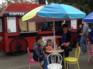 Just before the Prettiest-girl-in-the-world had to apologize for me butting in line at the hot dog stand