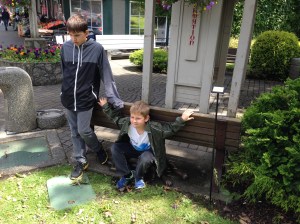 Tne I will kick it. Then I will sit on it. Cuz that's what you do. You sit on things.