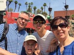 How cool we looked just leaving the Treasure Island Hotel. Not sweaty, yet.