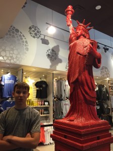 Yes, they made a Statue of Liberty out of Twizzlers. This is Vegas, after all. Be thankful it wasn't condoms.