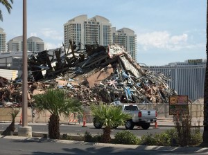 The ruins of a once great casino. The Riviera.