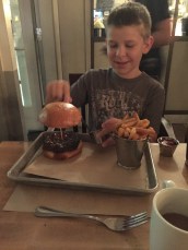 The best big burger ever at Mandalay Bay, Vegas.